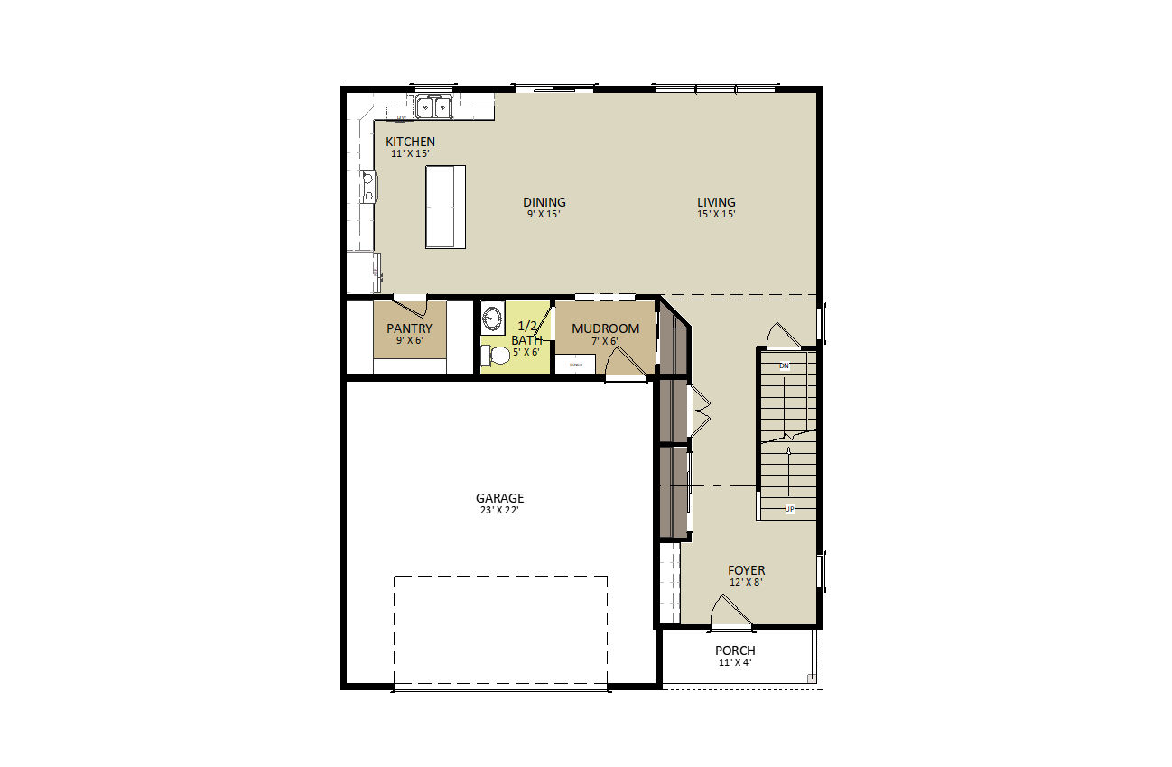 Edison First Floor Floor Plan